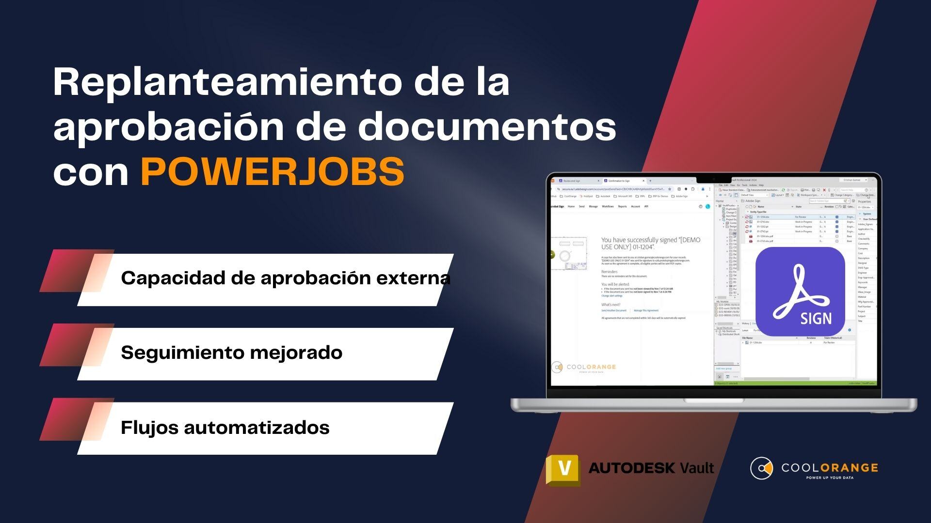 Replanteamiento de la aprobación de documentos con COOLORANGE powerJobs