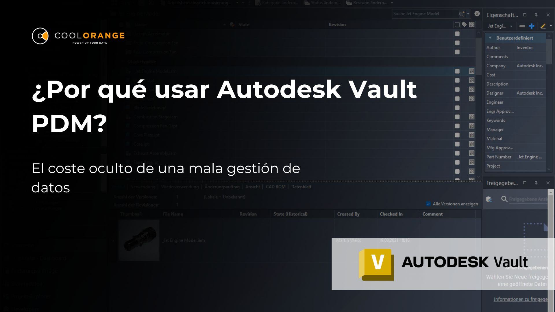 ¿Por qué utilizar Autodesk Vault PDM? - El coste oculto de una mala gestión de datos